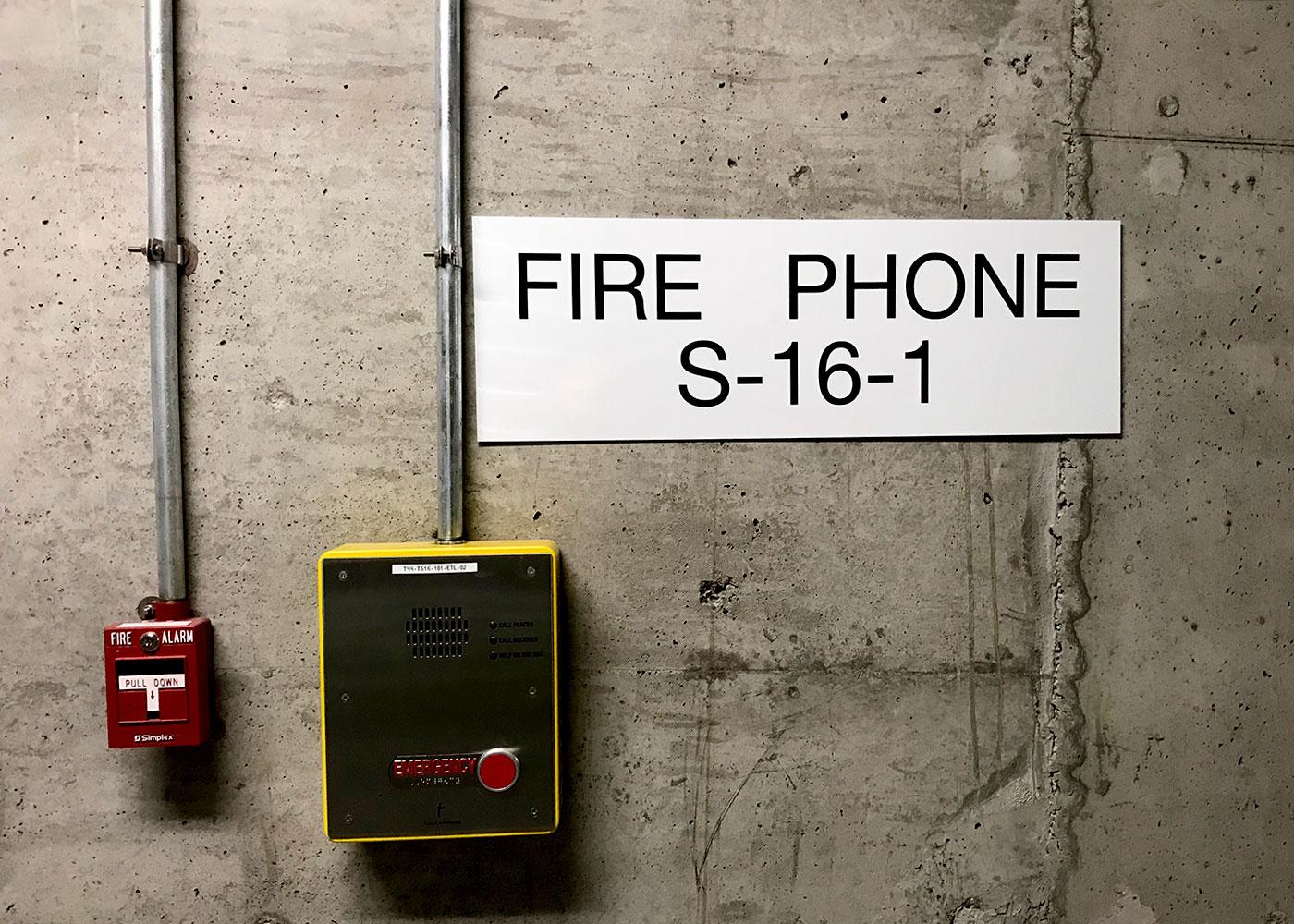 Fire Phone panel signs.